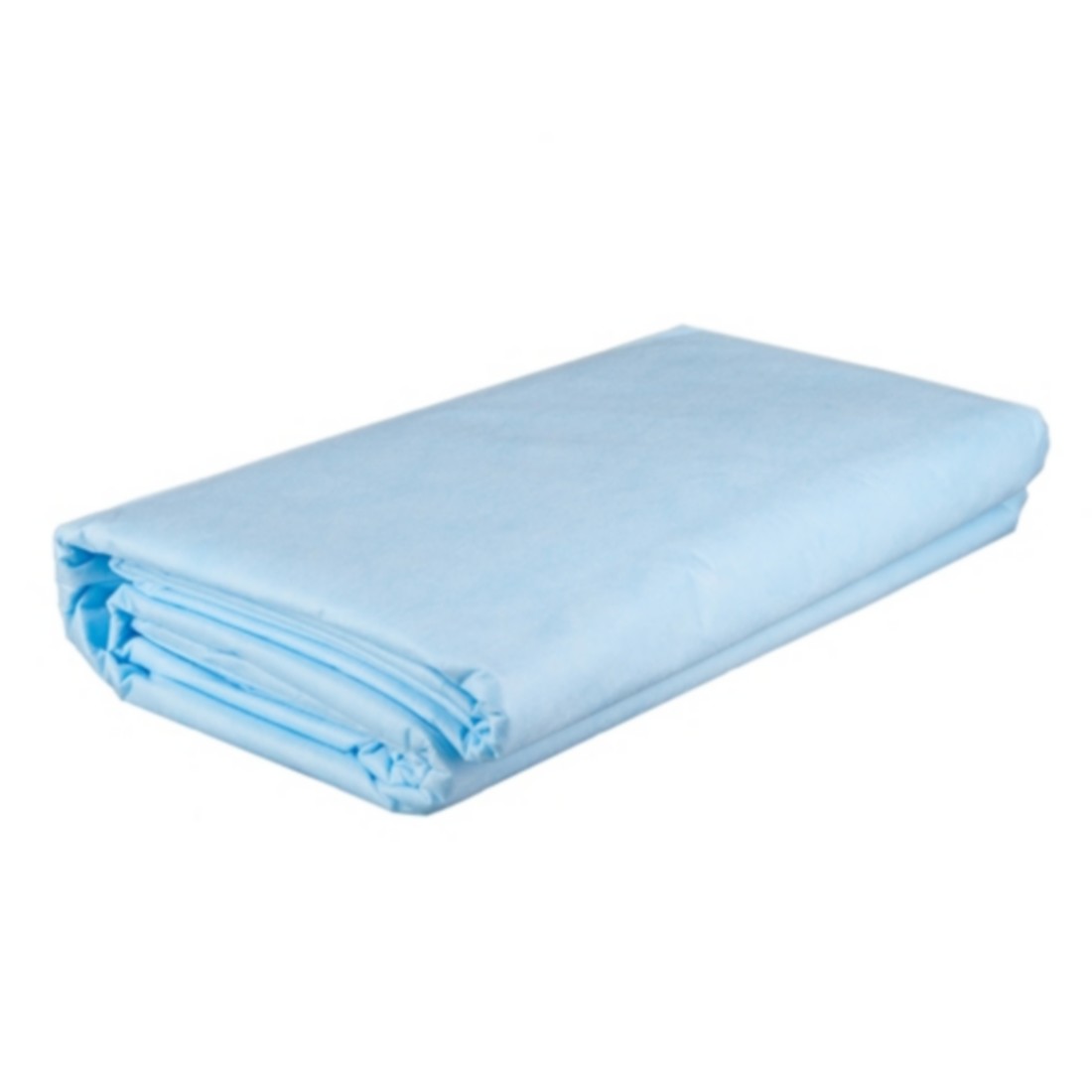 Простыня 70*200 пачка SMS 20 Премиум голубой 10 шт